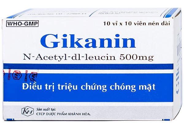 Gikanin 500mg dùng điều trị triệu chứng chóng mặt